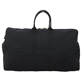 Christian Dior-Christian Dior Canage Boston Bag Nylon Black Gold Auth KD393-Black,Golden