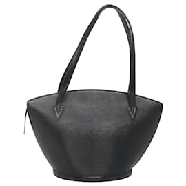 Louis Vuitton-LOUIS VUITTON Epi Saint Jacques Sac Shopping à Épaule Noir M52262 Auth BA1519-Noir