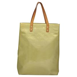 Louis Vuitton-LOUIS VUITTON Monogram Vernis Reade MM Hand Bag Gris M91142 LV Auth 117797-Gris