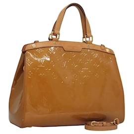 Louis Vuitton-LOUIS VUITTON Monogram Vernis Blair GM Sac à main Rose Velur M91797 LV Auth 117696-Autre