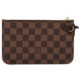Louis Vuitton-LOUIS VUITTON Damier Ebene Neverfull PM Pouch Pouch LV Auth 117769-Outro