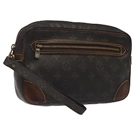 Louis Vuitton-LOUIS VUITTON Monogram Marly Dragonne GM Pochette M51825 LV Auth 116549-Monogramme