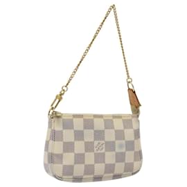 Louis Vuitton-LOUIS VUITTON Damier Azur Mini Pochette Accessoires Pouch N63005 Auth yk17843-Other