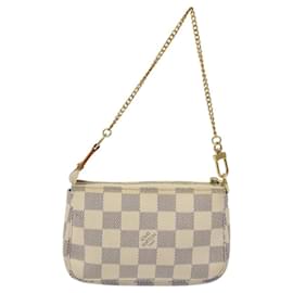 Louis Vuitton-LOUIS VUITTON Damier Azur Mini Pochette Accessoires Pouch N63005 Auth yk17843-Other
