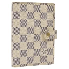 Louis Vuitton-LOUIS VUITTON Damier Azur Agenda PM Day Planner Cover R20706 LV Auth BA1096-Other