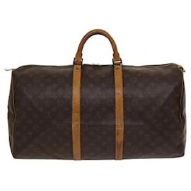 Louis Vuitton-LOUIS VUITTON Monogram Keepall 55 Boston Bag M41424 LV Auth 118042-Monogram