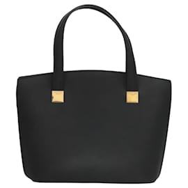 Céline-CELINE Hand Bag Leather Navy Gold Auth 117832-Golden,Navy blue