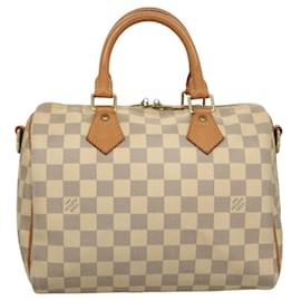 Louis Vuitton-LOUIS VUITTON Sac à main Speedy Bandoulière 25 Damier Azur N41000 LV Auth 117784-Autre