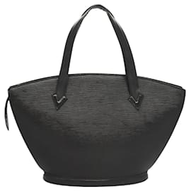 Louis Vuitton-LOUIS VUITTON Sac à épaule Epi Saint Jacques Noir M50042 LV Auth BA1332-Noir