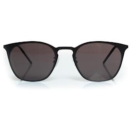 Saint Laurent-Saint Laurent, SL28 slim metal sunglasses in black-Black