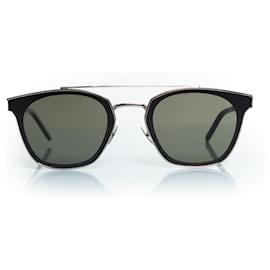 Saint Laurent-Saint Laurent, SL28 Metal sunglasses-Black,Silvery