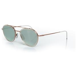 Thom Browne-Thom Browne, TB801 sunglasses with mirrored lenses-Pink