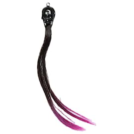 Raf Simons, chaveiro de crânio tingido de roxo Preto Roxo