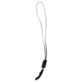 Ann Demeulemeester, collar de cuero con pluma Negro