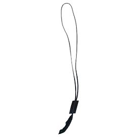 Ann Demeulemeester, leather necklace with feather Black