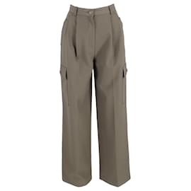 Autre Marque-The Frankie Shop Maesa Cargo Pants in Khaki Polyester-Green,Khaki