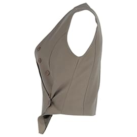 Autre Marque-The Frankie Shop Maesa Cross Vest in Olive Polyester-Green,Olive green