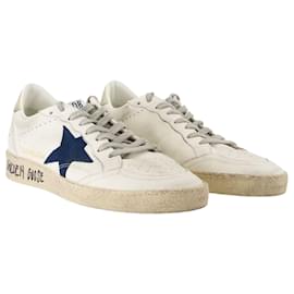 Golden Goose-Ballstar Sneakers - Golden Goose Deluxe Brand - Leather - White-White
