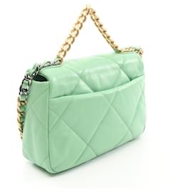 Chanel-Sac à épaule matelassé en agneau Chanel 19 AS1160-Vert