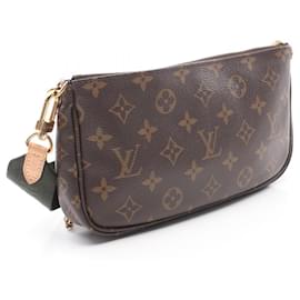 Louis Vuitton-Sac à bandoulière 2 en 1 Louis Vuitton Monogram Multi Pochette Accessoires M44813-Marron