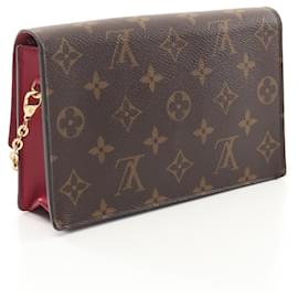 Louis Vuitton-Sac à chaîne 2 en 1 Portefeuille Flore Monogram Louis Vuitton M69578-Marron