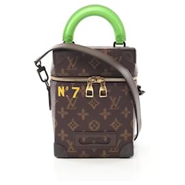 Louis Vuitton-Sac à main Louis Vuitton Monogram Vertikal Box Trunk M59664-Marron