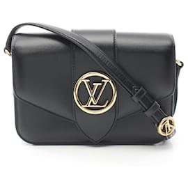 Louis Vuitton-Sac à bandoulière en cuir LV Pont 9 M55948 de Louis Vuitton-Noir