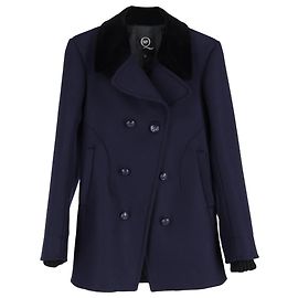 Alexander Mcqueen Abrigo cruzado McQ de Alexander en lana azul marino Azul Azul marino