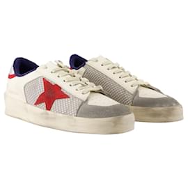 Golden Goose-Baskets Stardan - Golden Goose Deluxe Brand - Cuir - Blanc-Blanc