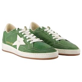 Golden Goose-Ballstar Sneakers - Golden Goose Deluxe Brand - Leather - Green-Green