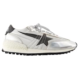Golden Goose-Baskets de marathon - Golden Goose Deluxe Brand - Cuir - Argent-Argenté,Métallisé