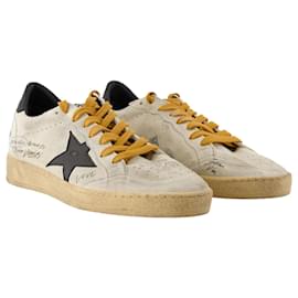 Golden Goose-Ballstar Sneakers - Golden Goose Deluxe Brand - Leather - Grey-Grey