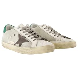 Golden Goose-Super Star Sneakers - Golden Goose Deluxe Brand - Leather - Silver-Silvery,Metallic