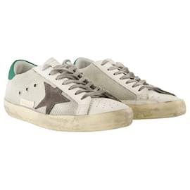 Golden Goose-Super Star Sneakers - Golden Goose Deluxe Brand - Leather - Silver-Silvery,Metallic