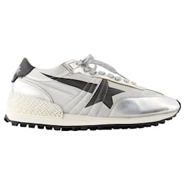 Golden Goose-Baskets de marathon - Golden Goose Deluxe Brand - Cuir - Argent-Argenté,Métallisé