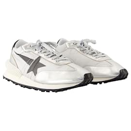 Golden Goose-Baskets de marathon - Golden Goose Deluxe Brand - Cuir - Argent-Argenté,Métallisé