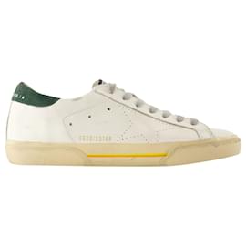 Golden Goose-Super Star Sneakers - Golden Goose Deluxe Brand - Cuir - Blanc-Blanc