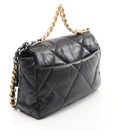 Chanel-Sac à épaule Chanel en cuir d'agneau 19 Matelassé AS1160-Noir
