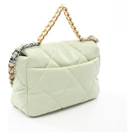 Chanel-Sac à épaule matelassé CHANEL 19 en agneau CHANEL AS1160-Vert