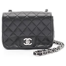 Chanel-Chanel Leather Mini Matelasse Shoulder Bag A35200-Black