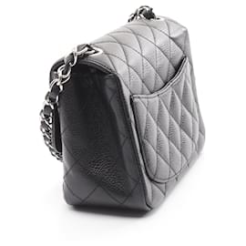 Chanel-Chanel Leather Mini Matelasse Shoulder Bag A35200-Black