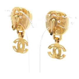 Chanel-Boucles d'oreilles Chanel GP Coco Mark-Doré,Métallisé