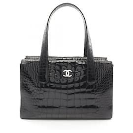Chanel-Sac tote en cuir exotique Coco Mark de Chanel 11498820-Noir