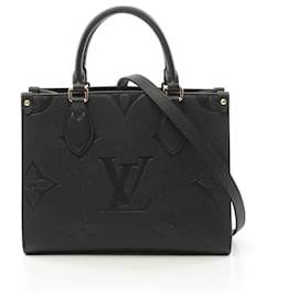 Louis Vuitton-Sac à main Louis Vuitton Monogram Empreinte Onthego PM M45653-Noir