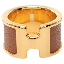 Hermès-Bague Hermes GP Veaumadame Oranmp GM S Stamp (2022)-Doré,Métallisé