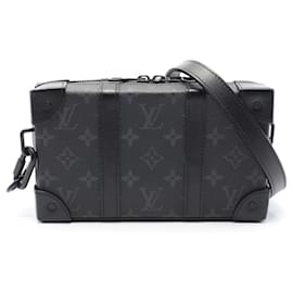 Louis Vuitton-Louis Vuitton Monogram Eclipse Soft Trunk Wallet 2way Shoulder Bag M69838-Black