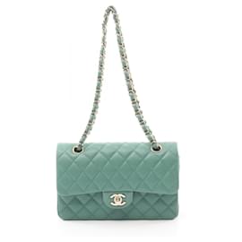 Chanel-Sac à épaule Chanel en cuir d'agneau Matelassé W Flap A01112-Vert