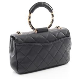Chanel-Sac à épaule Matelassé en agneau Chanel 28937460-Noir