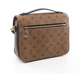 Louis Vuitton-Louis Vuitton Monogram Reverse Pochette Metis Handbag M44876-Brown