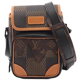Louis Vuitton-Louis Vuitton Damier Giant LOUIS VUITTON × NIGO Amazon Shoulder Bag N40357-Brown